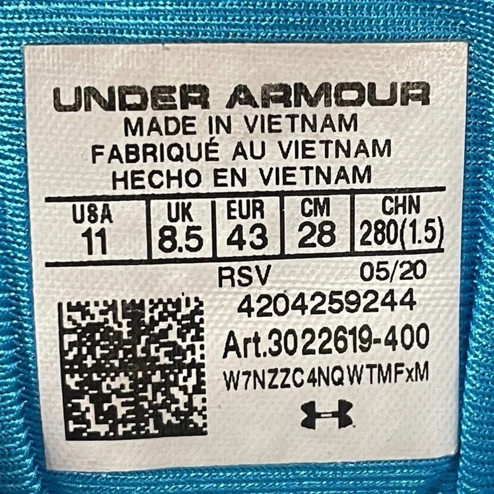 Under Armour Charged Aurora Sneakers women’s 3022619-400 Bleu - Picture 4 of 13